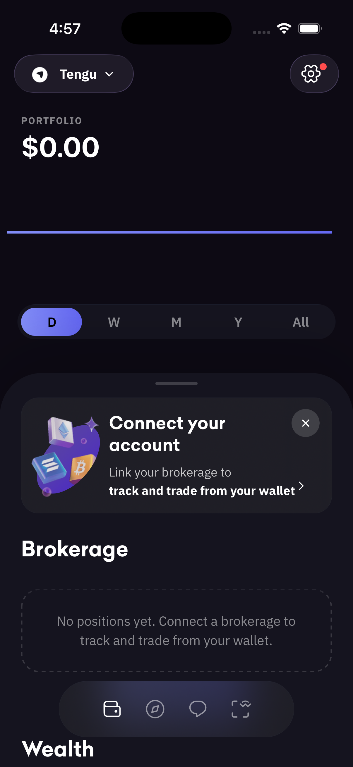Link your brokerage, connect any of 20+ brokerages in seconds